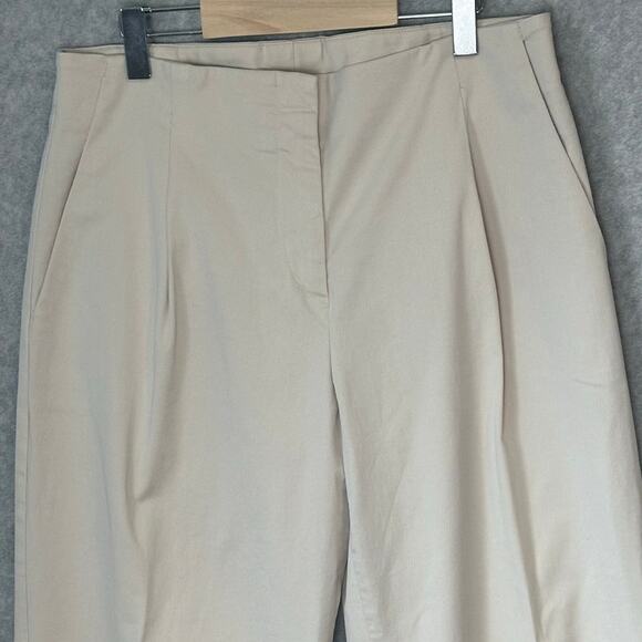 Antonelli Firenze Sz 42, US‎ 6 Cropped Slacks Baggy Cuffed Wide Leg Quiet Luxury - Picture 10 of 14